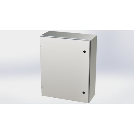 Saginaw Control & Engineering 1/4 Turn Latch Electrical Enclosures, 30 in H, 10 in D, 24 in W, NEMA 3R, 4, 4X, 12, 13 SCE-30EL2410SSLP
